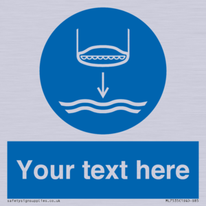 Custom Lower lifeboat to the water in launch sequence